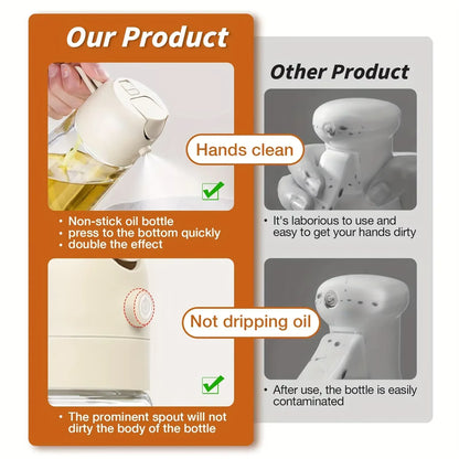 470ml oil dispenser bottle with spray nozzle