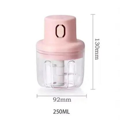 Compact electric food chopper with sharp blade