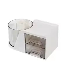 360 degree makeup organizer for brushes and cosmetics
